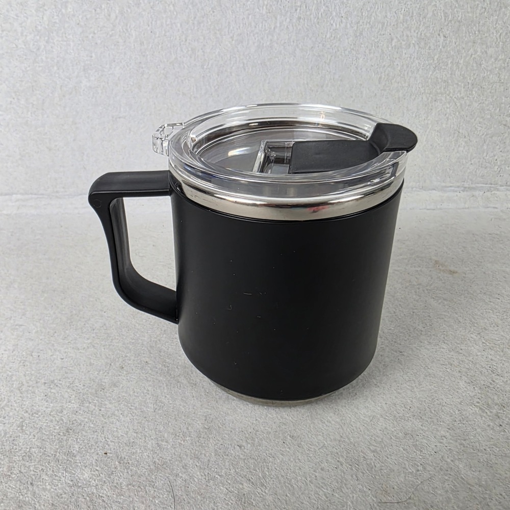 SUS 304 Stainless Steel Insulated Travel Coffee Mug with Lid Matte Black